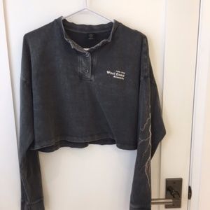 Urban Outfitters Long Sleeve Crop Tee